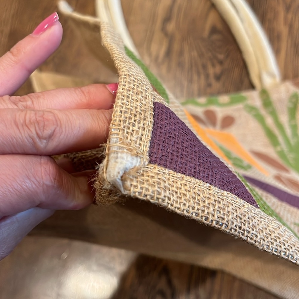 Trader Joe Colorful Tote Bag - image 2